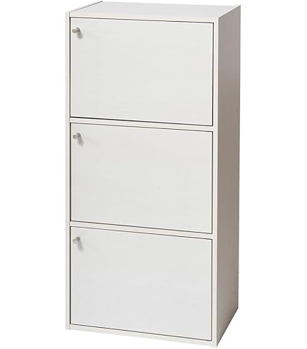 Amazon｜ニトリ(NITORI) 連結できるNカラボ 本棚 収納 扉付き 3