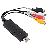 USB2.0接続 キャプチャーボード ビデオキャプチャー S端子 コンポジット端子 キャプチャーケーブル dc60テレビDVD VHSビデオ キャプチャアダプタUSBビデオキャプチャ レコーディングアダプタAVI/JPG/BMP カメラ パソコン取り込み デジタル化 (ブラック)
