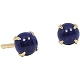 ラピスラズリ イエローゴールド K18 18金 18K ピアス レディース