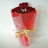 クマ束 ベアブーケ ギフト プレゼント S-009 (ワイン)