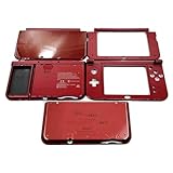 New3DSXL エクストラハウジングケース 5つのシェル ダークレッドの交換用、新しい3DS New3DS XL LL 3DSXL 3DSLLコンソール用、DIY外側エンクロージャトップ/ボトムカバープレートフェイスプレート5フェースPCSセットアクセサリー