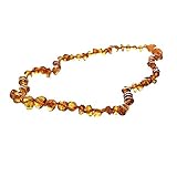 Baltic Amber Teething Necklace for Babies (Unisex) (Honey) - Anti Flammatory, Drooling & Teething Pa