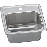 Elkay BLR152 - Gourmet (Lustertone) Stainless Steel Single Bowl Top Mount Bar Sink [並行輸入品]