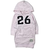 《H28年秋冬物》KICKY VILLAGE(キキイ ビレッジ) カラーチップ30/10裏毛26ロング丈フードトレーナー 130cm/ピンク NO.KV-15419