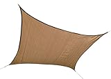ShelterLogic 25723 16 ft. - 4 9 m Square Shade Sail - Sand 230 gsm