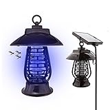 ROAJI(ロアジ) 電撃殺虫器 LED ソーラー usb 防水 屋内 屋外 蚊(ダークブラウン)