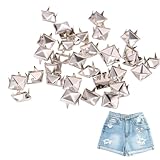 Sweet Plus ピラミッド スタッズ 鋲 角鋲 リベット ハンドメイド リメイク パーツ ハードロック パンク バッグ ベルト 4本爪 (シルバー/10mm/100個)