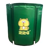 家庭用フルボディ大人用浴槽、折りたたみ式パッド付きタブ、膨張式プラスチック製折りたたみ式浴槽用不要ZDDAB