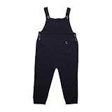 サロペット パンツ キッズ 子供 女の子 ロンパース ロングパンツ オーバーオール プレゼント hibote ネイビー 90cm