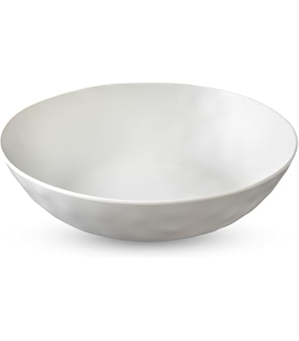 Amazon.co.jp: 25cm楕円ボウルL/ホワイト【1300cc/白い食器/オーバル