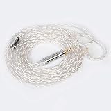 Yinyoo イヤフォン ケーブル 2pin QDC 2.5mm TRI TR4908 【通】 5N UPOCC 銀メッキ 高純度 単結晶銅 4芯 イヤホン リケーブル 4極 バランス ヘッドフォン 交換用ケーブル hi-fiオーディオ イヤモニ アップグレードケーブル CRA/C12/NRA/C10 PRO/CA16/CA10/CS16 等に対応（QDC・2.5ｍｍプラグ）