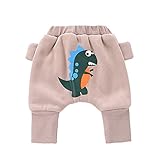 Tovadoo 子供服 ベビー服 女の子 男の子 ズボン ハーレムパンツ 厚手 暖かい 秋冬 多色 動物柄 蟹 ライオン 恐竜 鯨 アライグマ 可愛い アウトドア 保育園 旅行 プレゼント