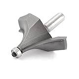 uxcell ボーズ面　ギンナン面ルータービット　メタル製シルバートングレー　ハードウェアの付属品　12.7mmシャンク　28.58mm半径