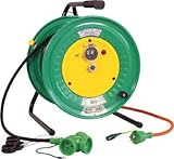 [N-1255771]日動　電工ドラム　防雨防塵型びっくリール１００Ｖ　アース付　３０ｍ RBWE30S