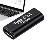 メスインターフェース-メスアダプター - USB Cメス-メスアダプター10gbbpsレート高速充電アダプター | 240W電源メスC充電アダプター、アルミニウム合金タイプCメス延長アダプター。