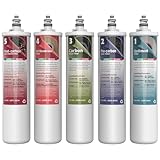 ProQ2 シンク下アルカリ逆浸透システム 5段階RO つや消しニッケル蛇口付き ROタンク PH+アルカリ水フィルター エッセンシャルミネラル用 クイックチェンジ浄水器 シンク用 50GPD RO膜