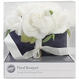 結婚式の花束 8-1/2"直径フレンチ ローズ自然色