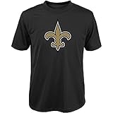新しいOrleans SaintsユースPrimaryロゴパフォーマンスTシャツ L ブラック