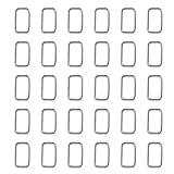 [ファイニエ] 角カン 25mm シルバー 50個 25x13 レザークラフト 金具 アクセサリー ハンドメイド 手芸 パーツ AP2730