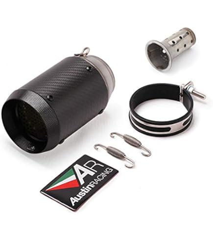 【中古】【匿名配送】BREAK φ60.5 バイク サイレンサー 爆音タイプ 送料無料 アクラポビッチ 風60.5 サイレンサー カーボン大