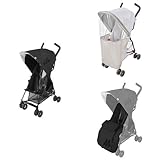 【セット買い】 Maclaren Strollers Mark II Recline ブラック + レインカバー + フットマフ
