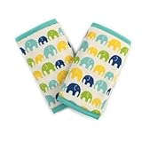 よだれカバー(リバーシブル・ベルトカバー)エレファントグリーン