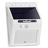 [Larger Version 16LED with Push-button Switch] Outdoor Solar Motion Lights-Built in 2200mah Recharge