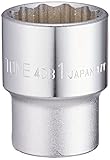 トネ(TONE) ソケット(12角) HP4DB-32 差込角12.7mm(1/2") 二面幅1inch インチ