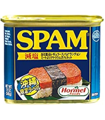 Amazon.co.jp: Spam Regular 12 Cans + Uchina Munn Sticker Ya : Food