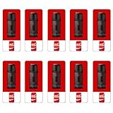 ECOCCO Dr.Stick Typex互換交換用ドクタースティックtypeXカートリッジ リキッドポッド 電子タバコDR.STICKTYPE Xに使用できるカートリッジ 10風味 POD フレーバー スティックTYPEX 爆煙 10個入り ​ (10個, コーラ)