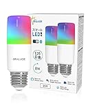 ORALUCE スマート LED電球 T形タイプ E26口金 60W相当 調光調色 スマートライト マルチカラー 1600万色RGB 昼白色