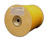 T.W. Evans Cordage 80-034 .625 in. x 300 ft. Buffalo Twisted Polypro Rope in Yellow