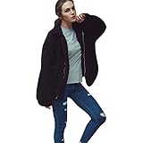 女の子 上着 Timsa レディース 可愛い 無地 折り襟 パーカー レジャー 秋冬春 部屋着 女性コート 長袖 防寒服 素敵 ふわふわ トップス ジップアップ ポケット付き ゆったり アウター 通勤