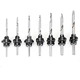 22-piece HHS4241 Tapered Wood Screw Countersink Wood Drill Bit , #5, #6, #7, #8, #9, #10, #12 [並行輸入品