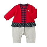 ミキハウス ホットビスケッツ (MIKIHOUSE HOT BISCUITS) カバーオール 73-1204-618 80cm 赤