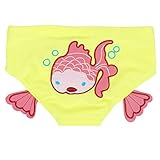 赤ちゃんの水泳トランク漫画再利用可能な水泳おむつ、魚 L