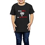 Ariesシャツ 2歳～６歳子どもＴシャツUndertale Flowey フラウィー 地下世界 モンスター 地獄 子供服 Black 4 Toddler