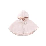 (チャックル) chuckle *スウィートガール*フード付き小花柄りぼんボアマント ピンク 60-90cm P5406-00-20