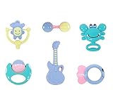 夢おり屋 ガラガラらくらくにぎれる はじめてラトル おもちゃ ラトル 赤ちゃん ベビー チャイム 音鳴り [並行輸入品]