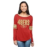 NFL Women 's ' 47 Courtside長袖Tee L レッド