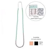 Goobie Baby Zoe Silicone Teething Necklace for Mom to Wear Safe BPA Free Beads to Chew (GIFT BOX Tee