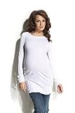 9fashion マタニティトップ TOZA ロングスリーブマタニティチュニックトップ サイズM ホワイト