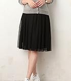 Angeliebe エンジェリーベ マタニティ 産前 産後 対応 チュール スカート 妊婦服 ボトムス S 〜 M ブラック 20944 20944402