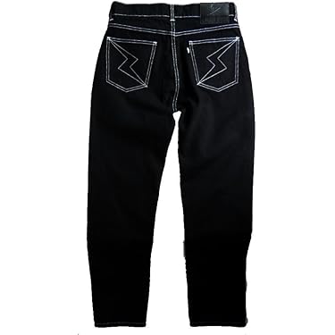 AQ064 CREAM SODA デニム ストレッチ イナズマステッチパンツ