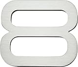 Atlas Homewares PGN8-SS 4-Inch Paragon House Number-8 Stainless Steel [並行輸入品]