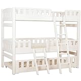 タンスのゲン 二段ベッド 収納 ロータイプ 子ベッド付き2段ベッド 木製 シロップ ホワイト 11719054 WH