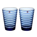 イッタラ (iittala) アイノ・アアルト ハイボール 330ml ウルトラマリンブルー ペア [並行輸入品]