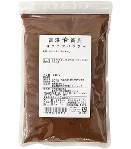 ココアパウダー Amazon | 純ココアパウダー / 200g 富澤商店 | TOMIZ | カカオパウダー