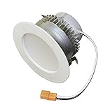 American照明ep4-e26 – 40-wh Samsung LED e-proシリーズ埋め込みダウンライト、調光機能付き、7.6-watts、550ルーメン、4000 K明るいホワイト、4イン