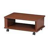 シンプルテレビボード (ブラウン) 【キャスター付き/約幅60×奥行39.5×高さ25cm】